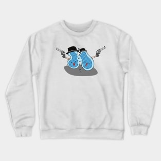 white blood cell mask Crewneck Sweatshirt